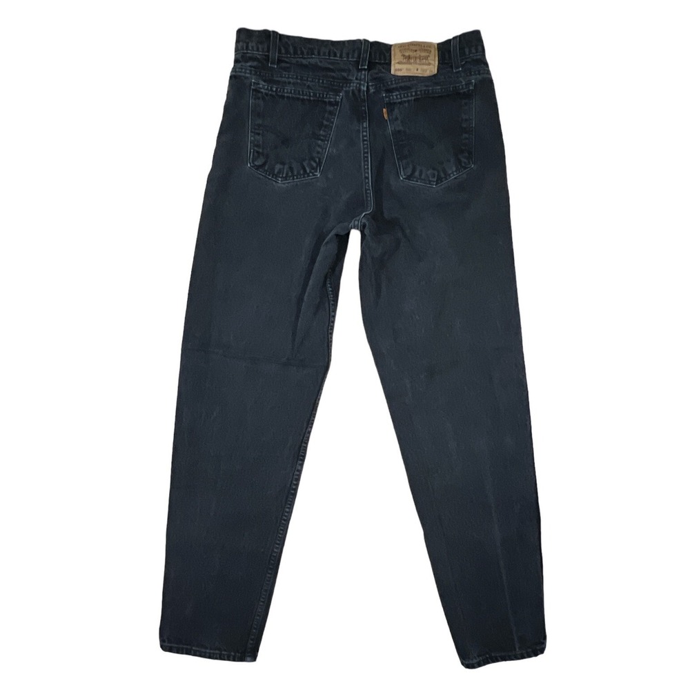 Vtg 90s Levis 550 Jeans Mens 36x32.5 Black Orange Tab Student Fit Grunge
